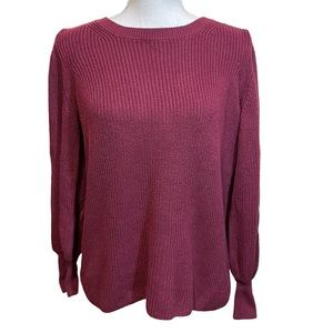Banana Republic Cotton Maroon Sweater.  Size MP